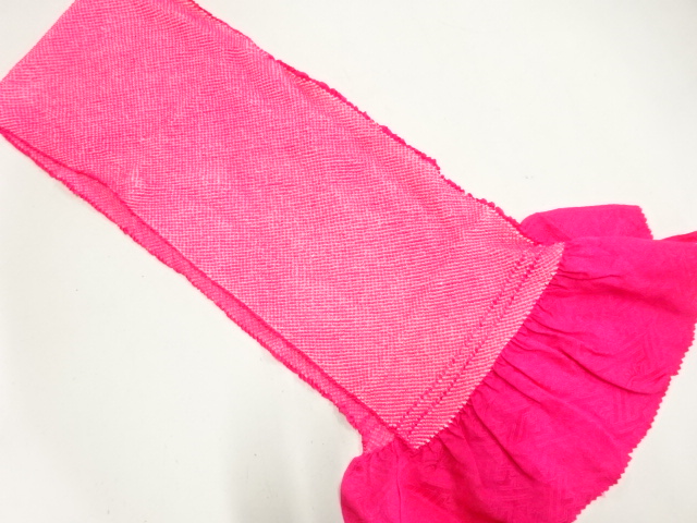 正絹　絞り　振袖用帯揚げ